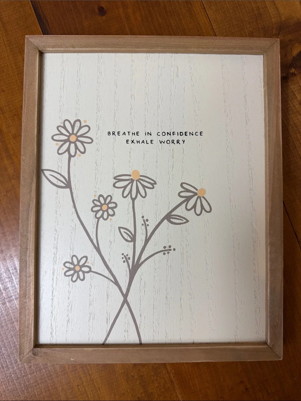 Neutral Floral Wall Art Sign - 